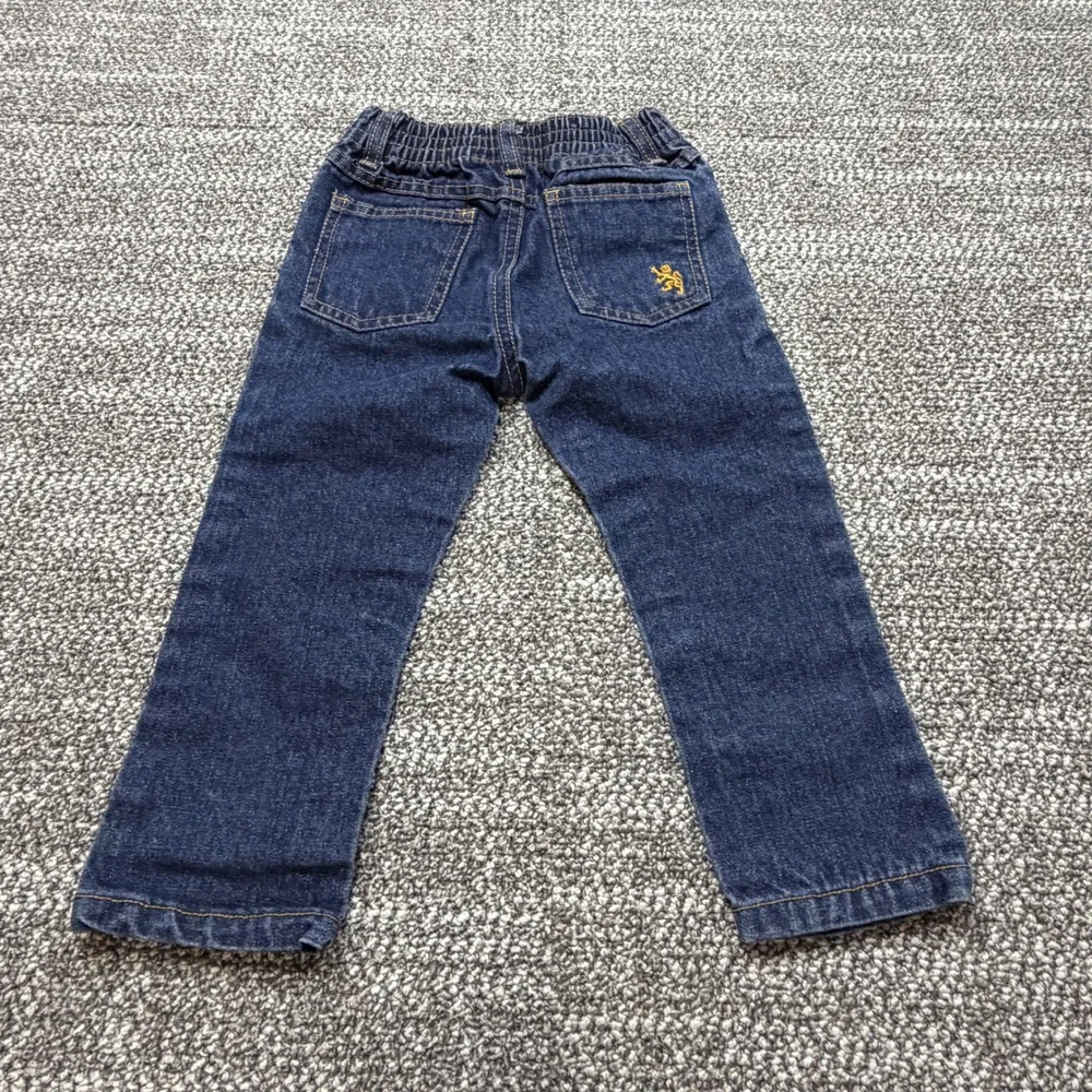 English Laundry Preloved Toddler Boys Dark Wash Denim Jeans 24M Lion Logo
